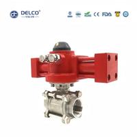 Válvula de Bola Roscada de Acero Inoxidable de 3 Piezas DELCO MYD-3PS para Agua, Aceite, Gas y Productos Químicos