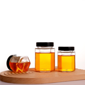 Hot bán Lọ Thủy Tinh Độc Đáo 150 ml 280 ml 500 ml 730 ml lọ thủy tinh mật ong với nắp vàng đóng hộp lọ - Product Image 3