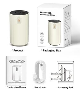 SCENTCARES Ultrasonic Aromatherapy <b>Diffuser</b>-Mini USB Rechargeable <b>Scent</b> <b>Diffuser</b> Machine-Car Aroma Essential Oil <b>Diffuser</b> - Product Image 6