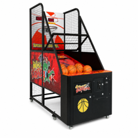 Jeu de tir au basket d'arcade avec tableau de scores LED et fente à monnaie, machine commerciale pour centre de divertissement familial