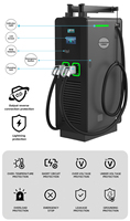 Cargador Rápido Comercial para Vehículos Eléctricos de Corriente Continua (DC) de 60kW, 80kW, 120kW, 160kW, 240kW, con CCS1, CCS2, GBT y CHAdeMO para Estaciones de Carga Rápida DC