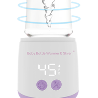Nouveau design de mélangeur de lait pour bébé avec batterie au lithium intégrée, rechargeable, chauffe-biberon et mélangeur, 4 réglages de température, écran LED