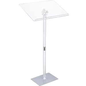 Piedistallo Cilindrico in Acrilico Trasparente, Superficie Lucida, Personalizzabile, Leggero, per Espositori, Uso Domestico e Commerciale - Product Image 2