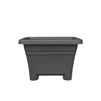 Jardinière carrée minimaliste nordique Lily, pot de fleurs moderne pour intérieur et extérieur, conteneur en plastique robuste pour plantes succulentes, jardinières économiseuses d'eau