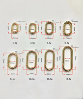 HONGXINXING Anneaux ronds de 25 mm et 40 mm, fermoirs à ressort, crochets en alliage d'acier inoxydable plaqué, accessoires de bijouterie pour sacs