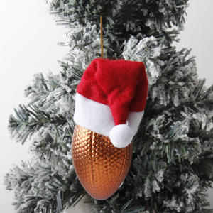 थोक मजाकिया एथलीट रग्बी पेलेंट अमेरिकी फुटबॉल क्रिसमस आकर्षण ग्लास गेंद पर्यावरण के अनुकूल रंग - Product Image 4