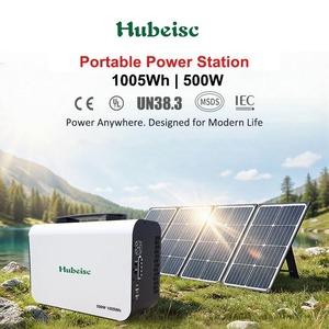 Centrale électrique portable bidirectionnelle 500-1005 500W 1005Wh LiFePO4 avec panneau solaire, BMS, 5000 cycles, <span class=keywords><strong>1kWh</strong></span> - Product Image 2
