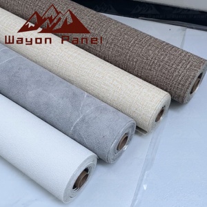 Papier peint uni en PVC Wayon, best-seller, au design moderne, utilisé comme mur <span class=keywords><strong>de</strong></span> <span class=keywords><strong>fond</strong></span> pour le canapé du salon. - Product Image 1