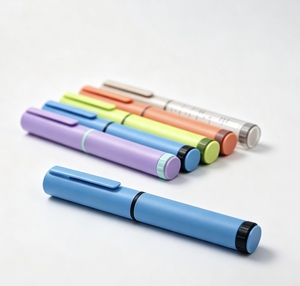 Reusable 3ml <b>Refillable</b> Durable Plastic Injection <b>Pen</b> Candy Color Custom Logo Design for Skin Care Cream Beauty Applicator - Product Image 1