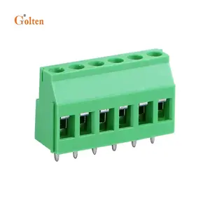 5.0mm 5.08mm pitch 6 way terminal block screw type electrical pcb screw connector