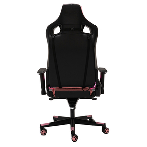 Silla Gaming RGB con Masaje y Altavoces, Silla Reclinable de Cuero PU para E-sports con Reposapiés y Soporte Lumbar para Sala de Juegos - Product Image 6