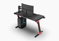 Vente en gros usine, Meilleures ventes : Bureau gaming réglable en hauteur, Table PC noire, Moderne, pour bureau à domicile et chambre