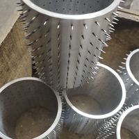 Aiguille HF Brosse à rouleau en plastique Perforation à froid Cylindre épinglé, rouleau à aiguille, rouleau perforant pour préforateur chauffant