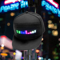 Gorra de Béisbol LED para Deportes al Aire Libre con Pantalla Bluetooth y Función de Cambio de Texto por Teléfono Móvil