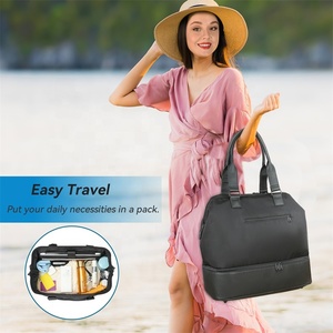 Sac et sac fourre-tout unisexe, sport, voyage, cuir PU, mode, imperméable, polyester, 20-35L, 2 couches, design personnalisé - Product Image 2