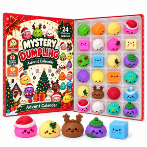ของรางวัลในห้องเรียน ชุดของเล่นบีบตุ๊กตาเกี๊ยวจิ๋ว ของเล่นเสริมพัฒนาการประสาทสัมผัส ของขวัญวันคริสต์มาส รางวัลนักเรียน ชุดของขวัญเสริมการเรียนรู้ด้วยสัมผัส - Product Image 1