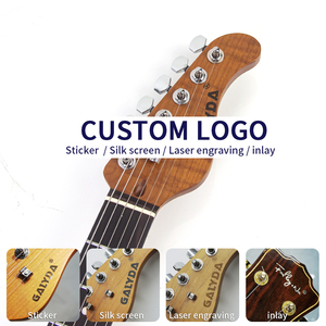 Guitare fabriquée en usine avec placage en résine imitation bois TL, manche en érable carbonisé et frettes en acier inoxydable - Product Image 2