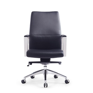 Hongye Shengda Modern Design Style Office Furniture Brown Real Leather <b>Desk</b> with Chair <b>Set</b> - Product Image 6