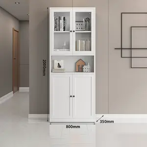 LAKSHYO现代钢书柜置物柜学生多层落地架客厅书房卧室铁0.4-1.2毫米