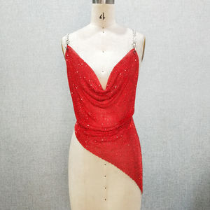 <span class=keywords><strong>ชุด</strong></span>ราตรีคอนกฮูกทำจากอะลูมิเนียมประดับคริสตัลพลอยเทียมตาข่ายสำหรับงานเลี้ยงใน2024 - Product Image 6