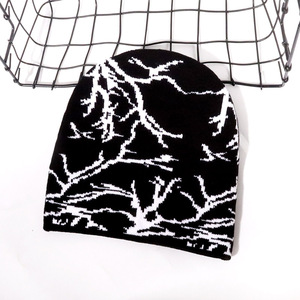 Biểu Tượng Tùy Chỉnh Mùa Đông Hat Beanies Mũ Sét Mô Hình Jacquard Dệt Kim Hat Skull Cap - Product Image 4