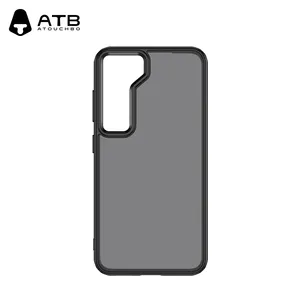 ATB Phone Case Anti-fingerprint Transparent Frosted Phone Case For Samsung Galaxy S24 S23 S22 Ultra S21 Plus Shockproof Case