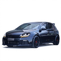 Ensemble de phares LED pour VW Golf 6 MK6 2010-2014, lentille de projecteur double effet œil de démon, feux de jour LED, clignotants séquentiels