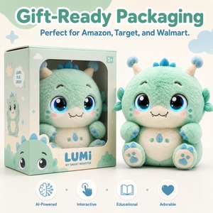Juguete interactivo portátil y ligero con IA, juguete inteligente con IA, ChatGPT AI Plüschtier, 60 idiomas, compañero para exteriores para niños pequeños - Product Image 3