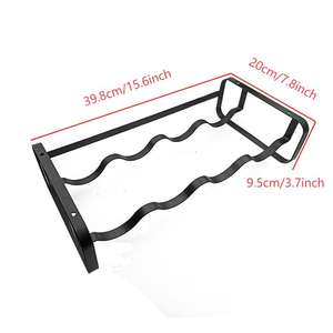 Estante de Vino Metálico Apilable de 4 Botellas para Mesa, Base de Almacenamiento de Vino con Exhibición - Product Image 2