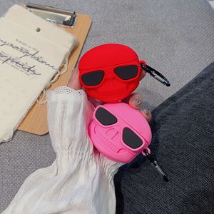 Ốp tai nghe không dây hình đầu lâu dành cho Airpods 1 2 3 4 Pro, chất liệu silicon mềm, kèm móc khóa, bảo vệ hộp tai nghe - Product Image 5