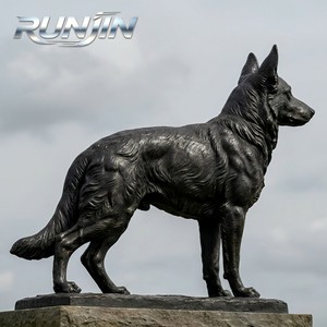 Escultura <span class=keywords><strong>de</strong></span> Bronce <span class=keywords><strong>de</strong></span> Pastor Alemán <span class=keywords><strong>de</strong></span> Alta Calidad, Hecha a Mano en Fundición Profesional, Tamaño Real, <span class=keywords><strong>para</strong></span> Jardín o Exteriores, Figura <span class=keywords><strong>de</strong></span> Seguridad - Product Image 3
