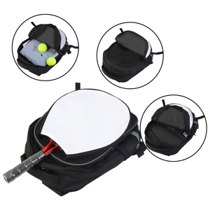 Sac à dos de tennis vierge pour sublimation en gros avec compartiment à raquette détachable, sac de voyage et de sport - Product Image 3