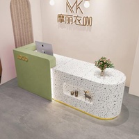 Logo personnalisable Nail Beauty clinique Spa bar Salon rose blanc or violet bureau de réception rond salon de beauté