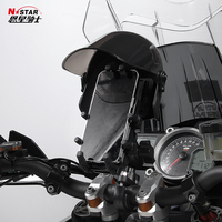 Support de téléphone portable pour guidon de moto OEM ODM de haute qualité avec pare-soleil et chargeur Vente en gros d'usine en aluminium