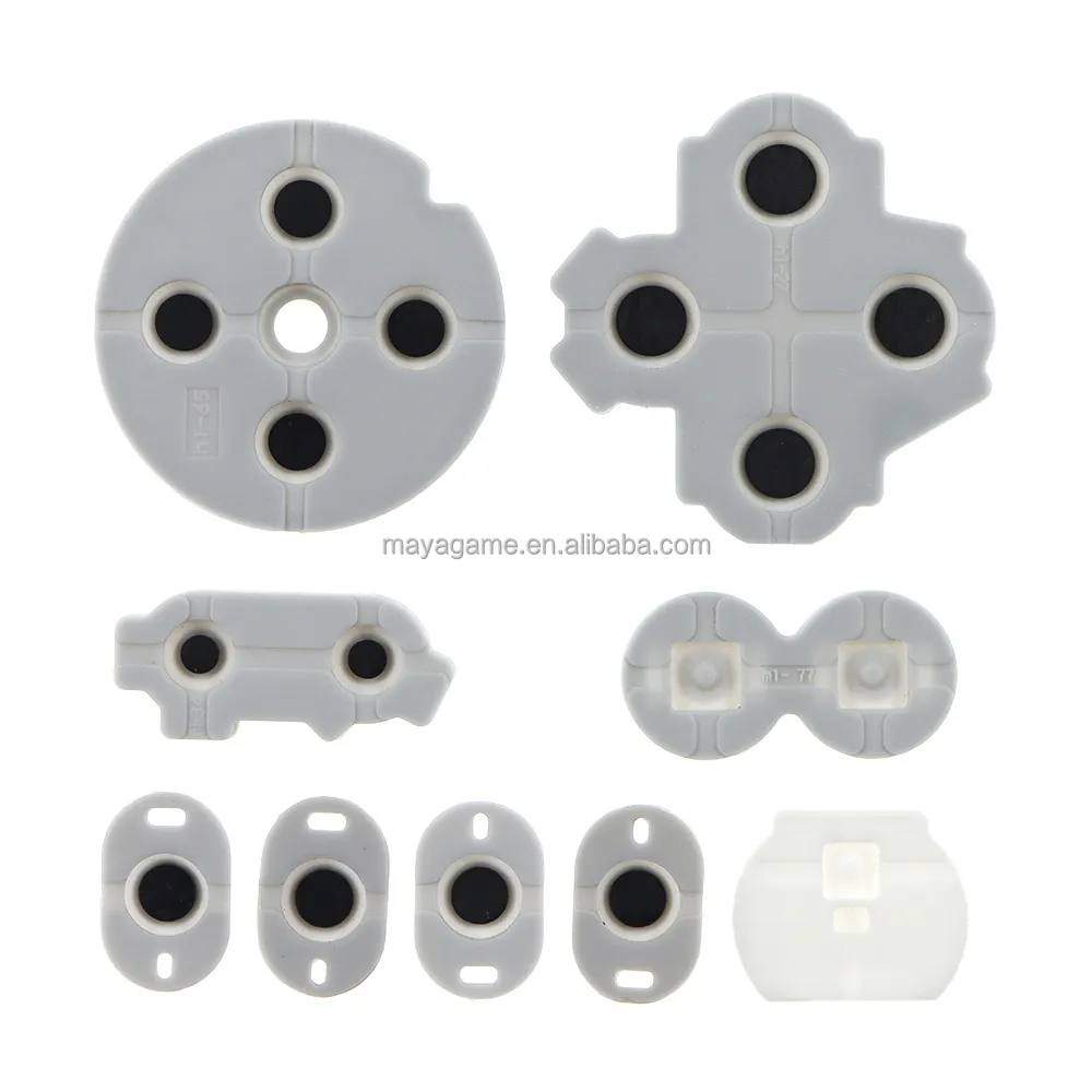 9 In 1 Geleidende Rubber Siliconen Pads Knoppen Voor Wiiu Pad Siliconen Rubber Voor Wii U Gamepad Reparatie Onderdelen