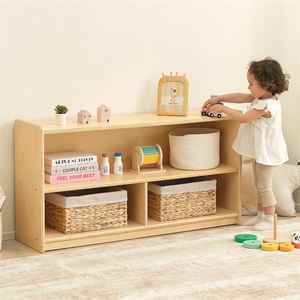 متعددة الوظائف مونتيسوري 2 رف منظم ألعاب مونتيسوري تخزين للأطفال - Product Image 5