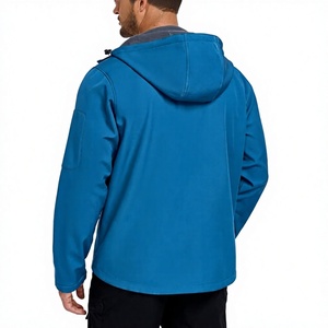 Chaqueta Softshell para Hombre, Forrada de Polar, con Capucha Desmontable, Resistente al Viento y al Agua, para Trabajo Táctico al Aire Libre, con Cierre - Product Image 2