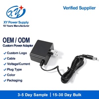 Adaptateur secteur mural 12V 1A 24V 0.5A Prise US Certifié ETL RoHS Classe 2 100-240V Câble à embout DC personnalisé OEM Niveau VI