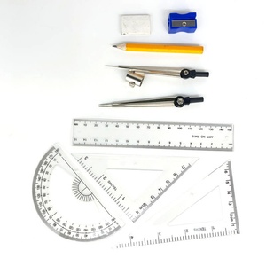 Venta al por Mayor de Juego de Compás Metálico Escolar A5001, Juego de Geometría Matemática de 9 Piezas, Juego de Compás Matemático A5001 Económico - Product Image 6