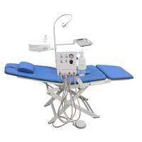 Fauteuil dentaire portable pliable en gros pour dentistes, unité dentaire avec base en acier inoxydable