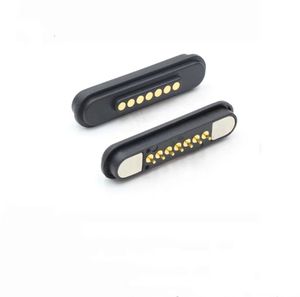 3A Магнитный Pogo Pin разъем 2 3 4 5 6 7 8 9 позиций шаг 2,2 мм пружинный Pogopin папа контактная полоса - Product Image 2