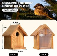 Weerbestendig vogelhuisje voor buiten, hangend vogelnestkastje voor de achtertuin, cadeau voor vogelobservatie, studie vogelhuisjes voor buiten