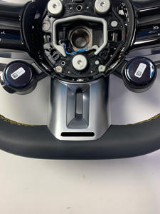 Volant en cuir compatible Mercedes-Benz W206 W205 W222 W223 W213 W177 W463 GLS63 SL63 C43 <span class=keywords><strong>S</strong></span> E a C AMG avec bouton OLED U88 - Product Image 4