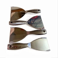 Couteau à peinture et à mastic de qualité industrielle, avec manche en acier inoxydable et lame polie miroir, 2-6 pouces, pour bricolage