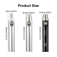 Lampe torche UV portable spécialisée en alliage d'aluminium, étanche IP68, 800 lumens, rechargeable par USB-C, faisceau spot, ampoule LED