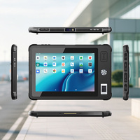 Tablette robuste biométrique Iris approuvée pour les élections, 8 pouces, Android, lecteur de carte anti-contrefaçon RS232, contrôle d'accès, banque, finance