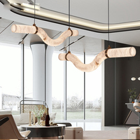 Lustres suspendus modernes de luxe à LED, longs et irréguliers, en faux albâtre, lampe décorative pour îlot de cuisine et restaurant