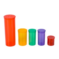 5dr/6 dr/13dr/19 dram /30dr/60dr/90dr transparent Pop Top fiole en plastique personnalisé enfants conteneurs de sécurité bouteilles conteneur anti-odeur
