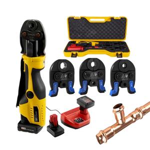 Kit d'outils de sertissage hydraulique sans fil ProPress pour tuyaux en cuivre et acier inoxydable, <span class=keywords><strong>machine</strong></span> de <span class=keywords><strong>plomberie</strong></span> VAU15 20 25mm <span class=keywords><strong>à</strong></span> mâchoires compactes, Australie - Product Image 1