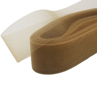 Crinoline plate en crin de cheval de 2 pouces (5 cm), tresse en maille pour la confection de coiffures et de robes pour femmes